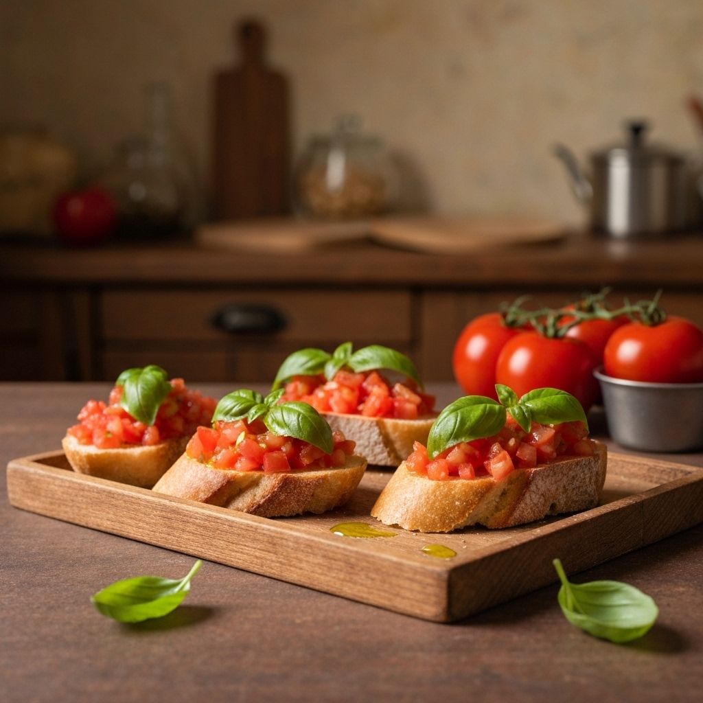 Bruschetta tomate basilic